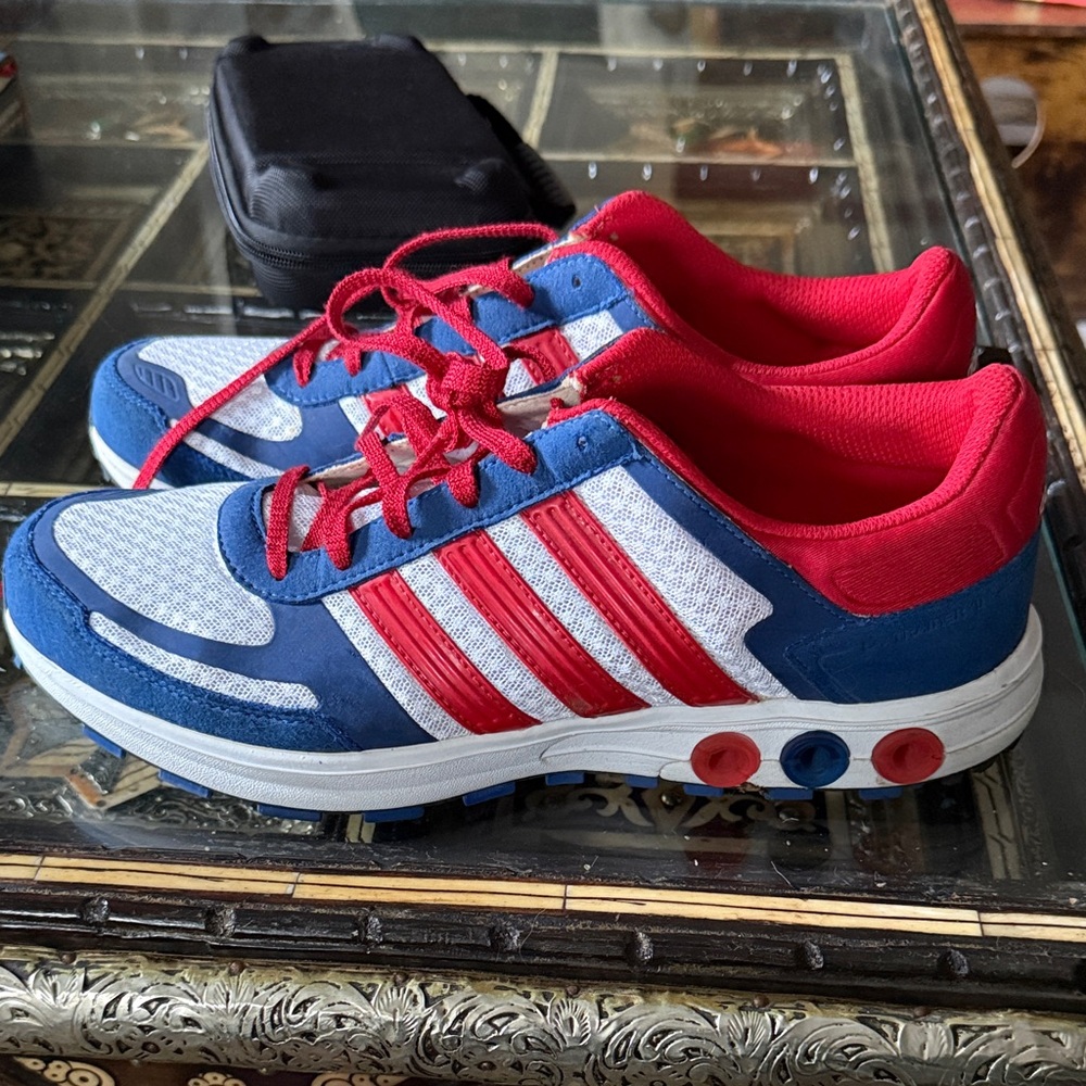 adidas Red and Blue Adidas Shoes